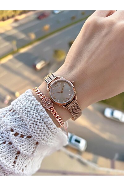 Lee Cooper Small Case Vintage Straw Cord 2 Years Warranty 3 Atm Women Wristwatch+Bracelet 082207.460