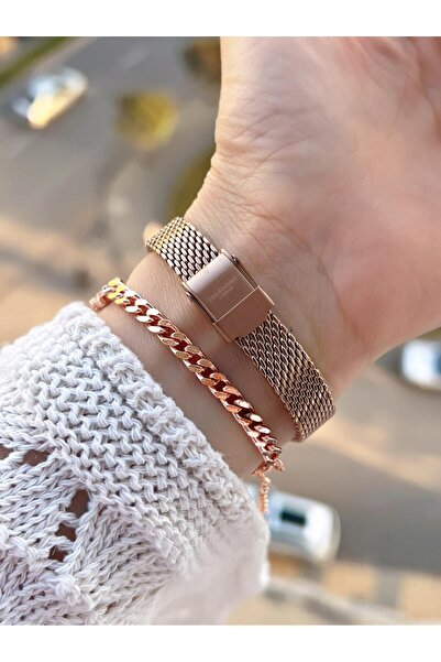 Lee Cooper Small Case Vintage Straw Cord 2 Years Warranty 3 Atm Women Wristwatch+Bracelet 082207.460