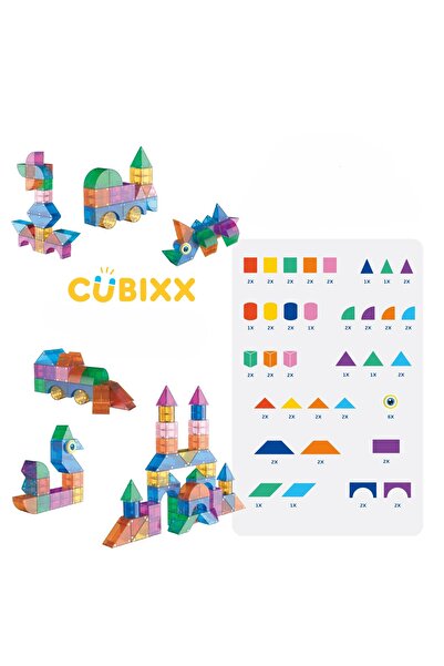 Clicstoys Cubixx Magnetic Children's Toy, 85 Pieces
