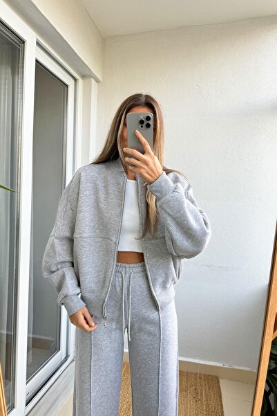 YAKAMEL Women's 3-Ply Premium Bomber Tracksuit Set