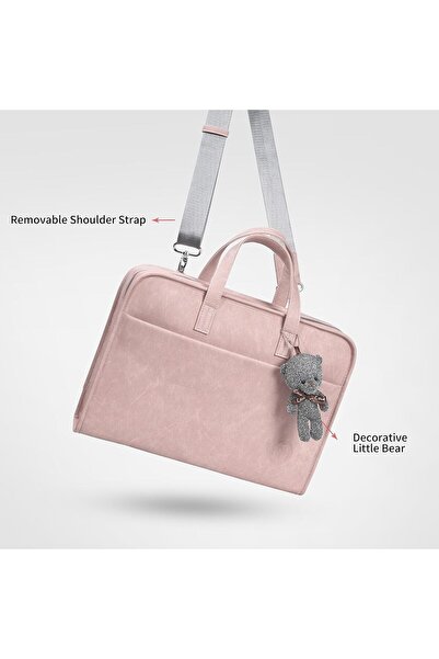 NALACAL 360° Protective Laptop Shoulder Bag Sleeve Case for 13-14.2 inch