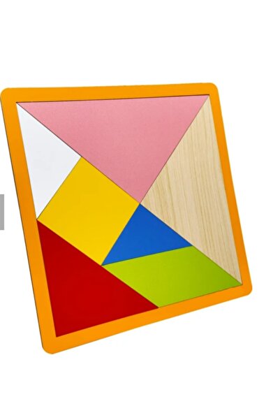Cici Kızlar Toys Çocuk Gelişimi Ahşap Küçük Boy Tangram