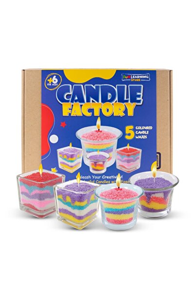 Fun Learning Store مجموعة صنع الشموع الإبداعية للأطفال - مجموعة حرفية ممتعة و...