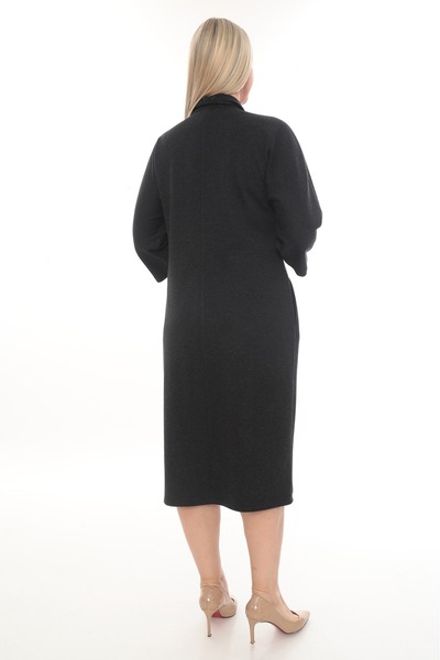 etselements Polo Neck Dress with Stones and Zipper Ets7267