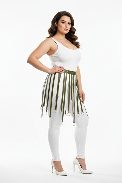 Angels Passion Fusta kaki de mărime mare Structură clasică elastică Smart Casual - Trend Pieces Lenjerie intimă