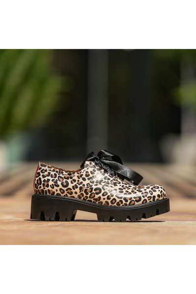 CONDUR by alexandru Women's Lace-Up Shoes Renate Animal Print - 39