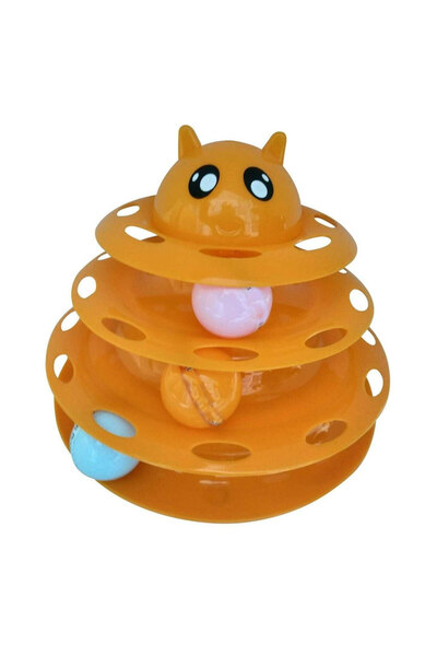 Skygo Cat-headed 3-tier cat toy