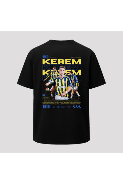 huuq wear Unisex Kerem Aktürkoğlu T-shirt %100 Pamuk