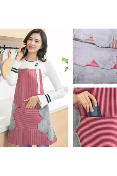 OEM Waterproof kitchen apron, Chef's apron 69*71 cm, Red.