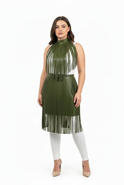 Angels Passion Fusta kaki de mărime mare Aspect mat efect modelator Eleganță eficientă de birou - En En