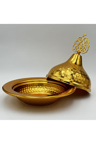 Generic Handmade Gold-Colored Copper Rice Serving Pot with Lid – Premium Quality, Made in Turkey