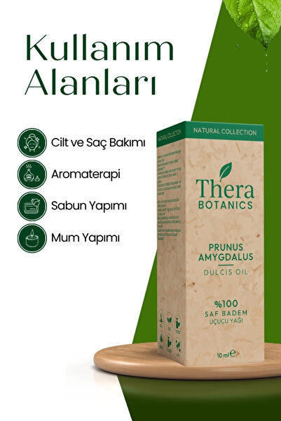 THERA BOTANICS %100 Saf Badem Yağı 10 ml – Prunus Amygdalus (Doğal & Saf İçerik)