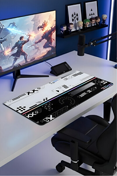 BLACK DEER 8 Different Model Stitched Edge 90X40 cm Digital Player Gaming Mouse Pad (Printstream)