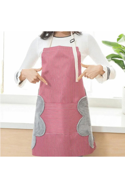 OEM Waterproof kitchen apron, Chef's apron 69*71 cm, Red.