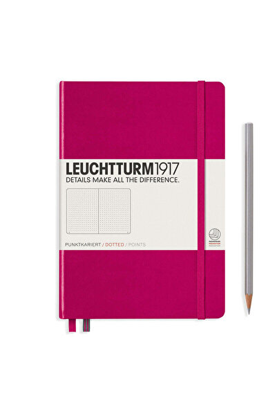 Leuchtturm1917 Leuchtturm 1917 A5 Notebook (Math/Grid) - Berry, 251 pages