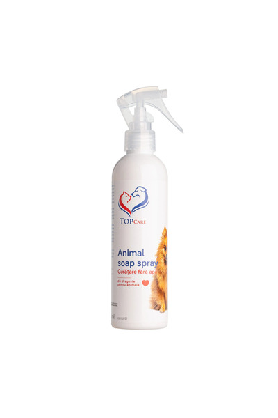 TopCare Animal Soap Spray – Dry cleaning for fur and paws