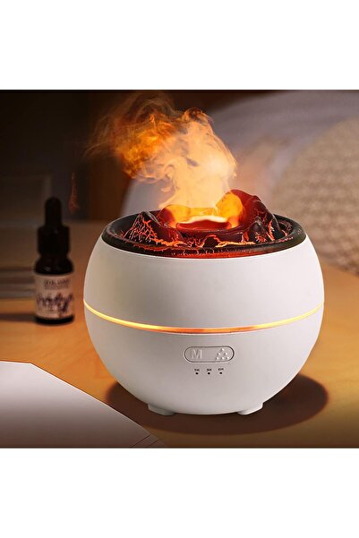 NALACAL ناشر عطري بالموجات فوق الصوتية 360 مل مع ضوء ليلي LED على شكل بركان