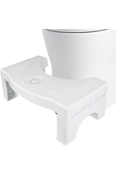 ALMEKAQUZ كرسي مرحاض قابل للطي مقاس 7 بوصات مع حجرة للعلاج بالروائح العطرية