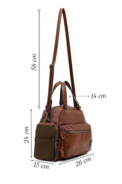 Derimod Women's Tan Long Strap Shoulder Bag 25Wbd254114