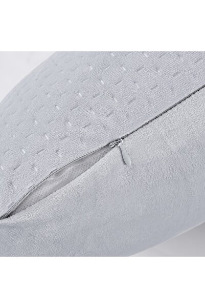 Livinova Lifestyle Cushion Covers Set of 2, 100% Polyester Velvet, 45x45 cm (Grey)