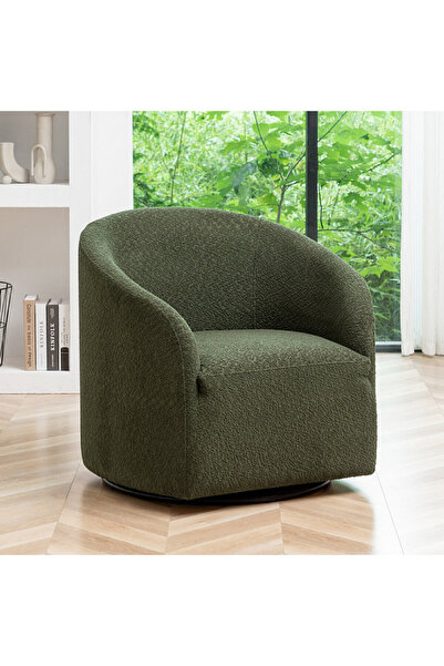 homejoyz | كرسي سيلفر ستريم - خشب بوكل وخشب سويدي - أخضر