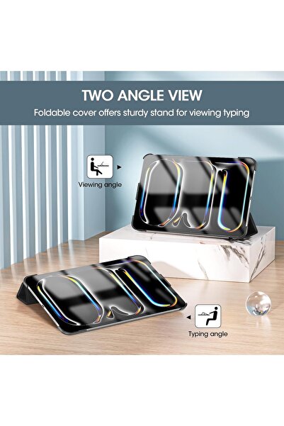 PROCASE Smart Case for iPad Pro 11" (M5 2025 / M4 2024) - Black