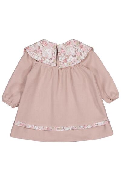 Pierre Cardin Fiyonk Yaka 6-18 Ay Elbise - Pudra 6-9 Ay