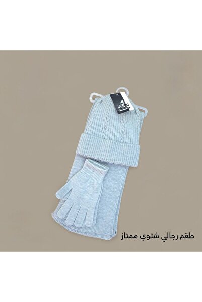 GENERAL Winter hat set with beanie, scarf, and gloves for men and women; women's ski hat and gloves.