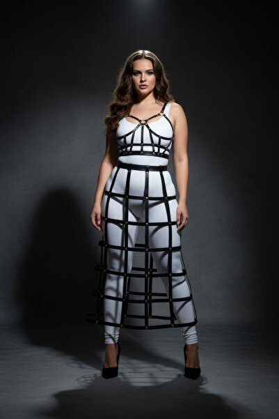 Angels Passion Oversized Black Skirt Trendy Fit Look Evening Elegance - Women's Clothing