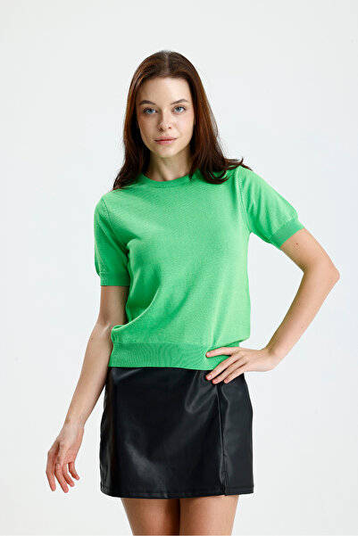 Figo Γυναικεία πλεκτά κοντά μανίκια