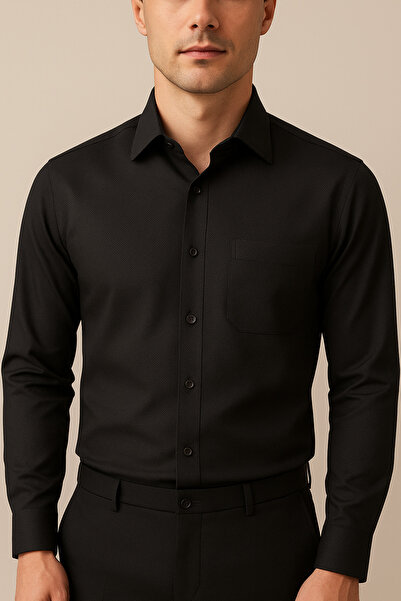 cathe cat Πουκάμισο κλασικής εφαρμογής, κανονική εφαρμογή, με μία τσέπη, βασι...