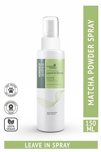 KOREACO Matcha Mucize Leaving In Spray | Nemlendirici Hacim veren Yapılandırıcı Saç Spreyi 150 ml