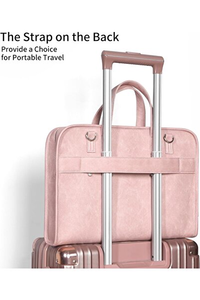 NALACAL 360° Protective Laptop Shoulder Bag Sleeve Case for 13-14.2 inch