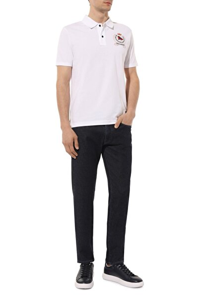 PAUL&SHARK MEN'S KNITTED POLOSHIRT C.WCOTTON