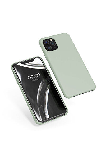 KWmobile Case for Apple iPhone 11 Pro, Silicone, Green, 49726.172
