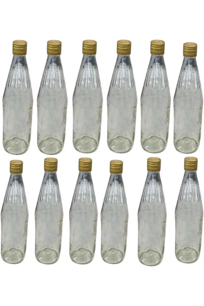 Tayf مرطبان عسل زجاجي بغطاء ذهبي - 12 قطعة × 1 كجم حاويات تخزين طعام بالجملة