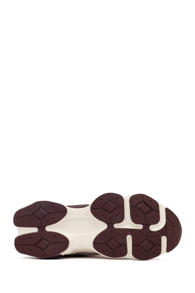 Derimod Women's Burgundy Lace-Up Thick Sole Sneaker, Winter Sports Shoes 25Afd431114