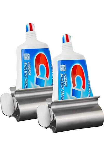 MAKINGTEC عصارة معجون الأسنان - عبوة من قطعتين من الفولاذ المقاوم للصدأ