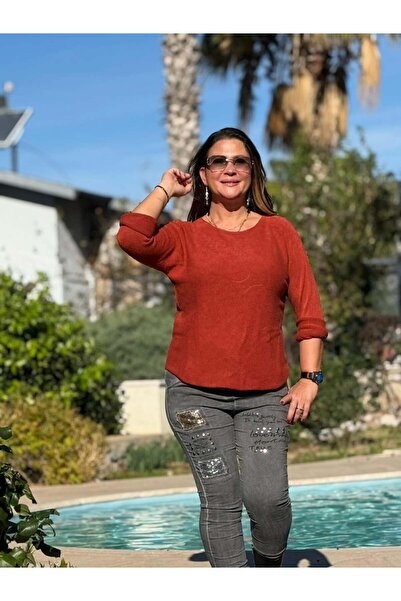 Punta Otantik Nc22325 Simit Yaka Italian Basic Angora Blouse Cream