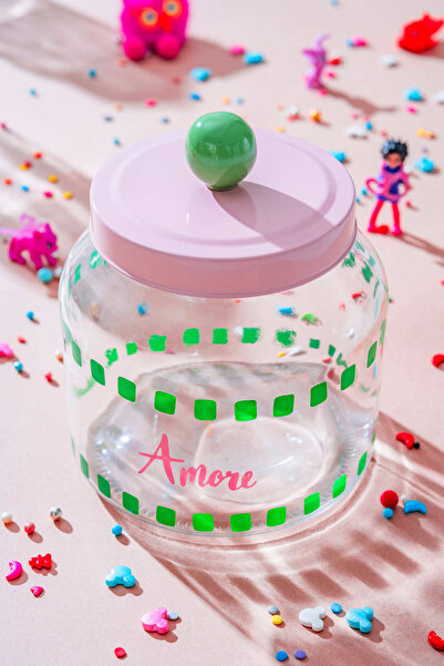 ACAR Vicenza Colored Glass Jar - 1.3 L