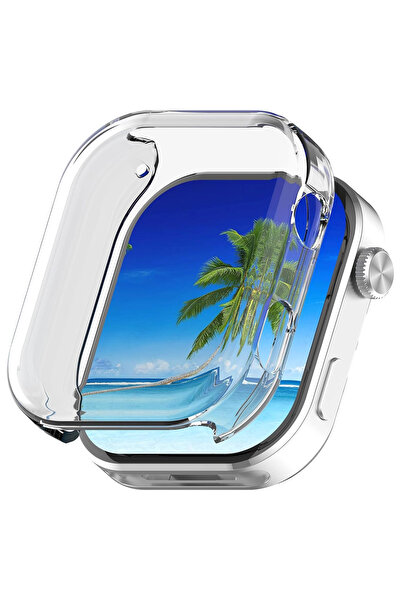 CaseOnn حافظة شاومي ريدمي ووتش 6 مع حماية للشاشة 360 درجة حماية كاملة شفافة