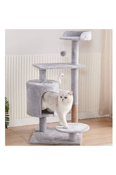 NKX شجرة لعب متعددة المستويات للقطط الصغيرة مع عمود خدش وسلم