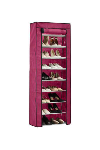 Lawazim 9-Tier Shoe Rack with Dust Cover 60x30x160cm - Extra Large Storage
