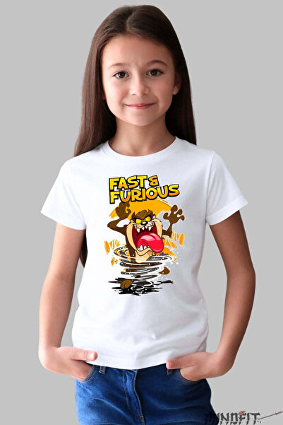 GILDAN Tricou Taz Tornado Fast and Furious Looney Tunes Fata