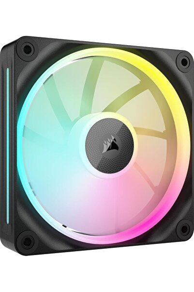 Corsair iCUE LINK LX120 RGB 120mm PWM Fan Single Pack - Dual Light Loops - Black