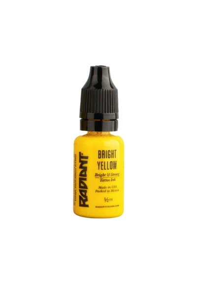 Radiant Colors Bright Yellow 1/2 OZ (15ml.) Dövme Boyası