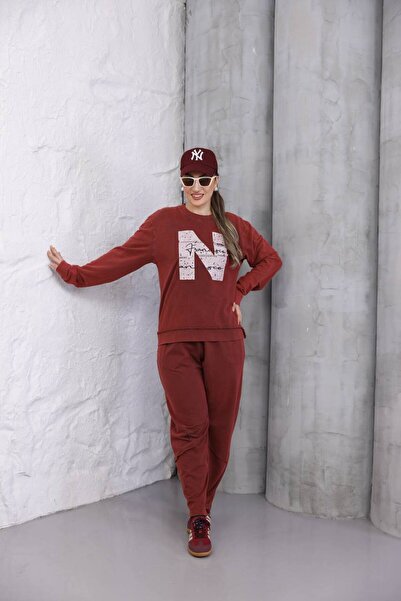 BRGCLOTHING Washable Printed 2 Thread Tracksuit Set