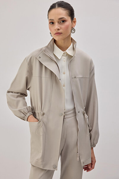 Touché Privé Stand Collar Zipper Jacket