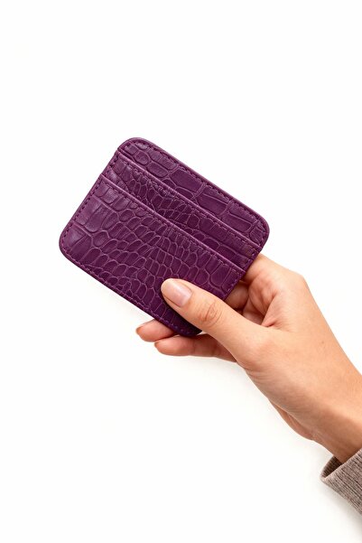Rays Tcr-028 Printed Card Holder Wallet Purple