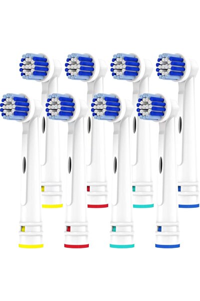 VOGUISH رؤوس فرشاة أسنان بديلة متوافقة مع أورال-بي، عبوة من 8 قطع